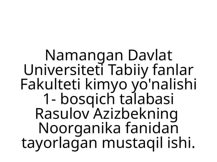Sulfid tellurit kislatalar