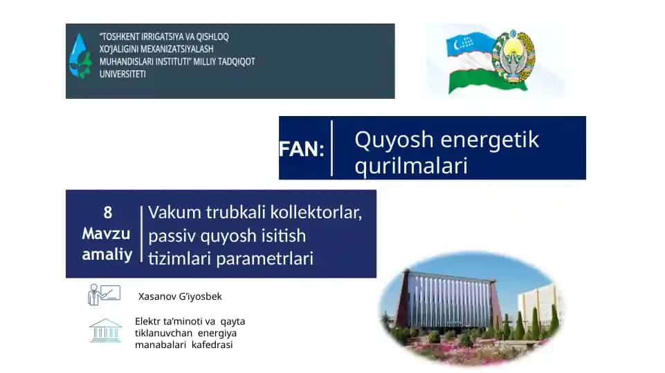 Quyosh energetik qurilmalari