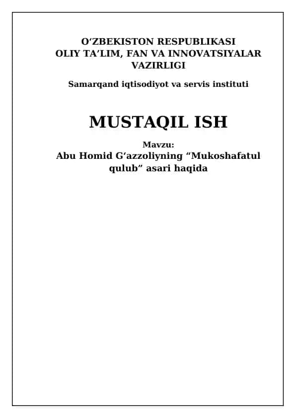 Mukashafat al-Qulub