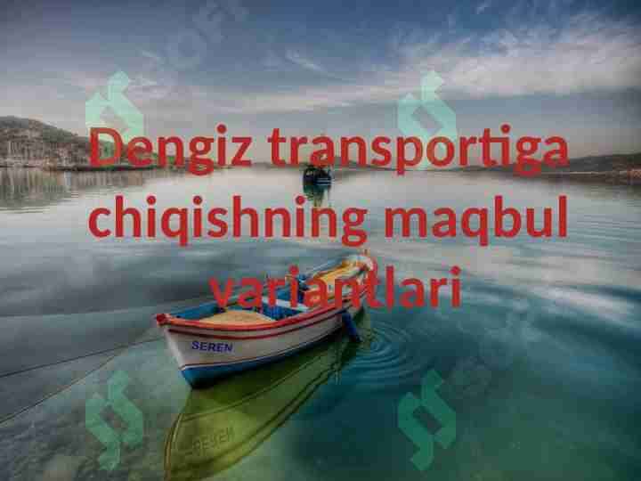 dengiz transportiga chiqishning maqbul variantlari
