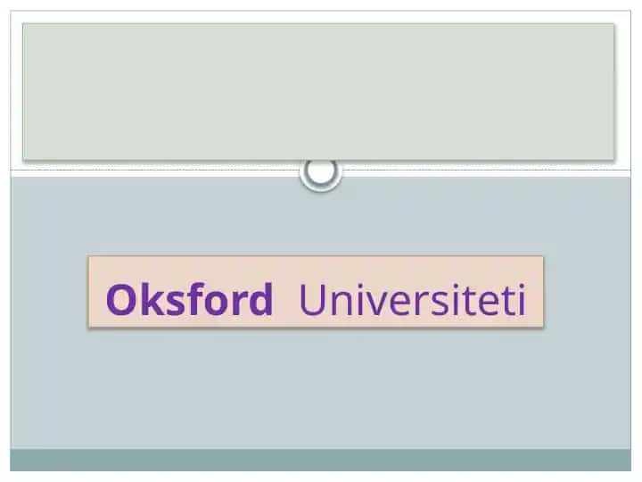 Oksford Universiteti