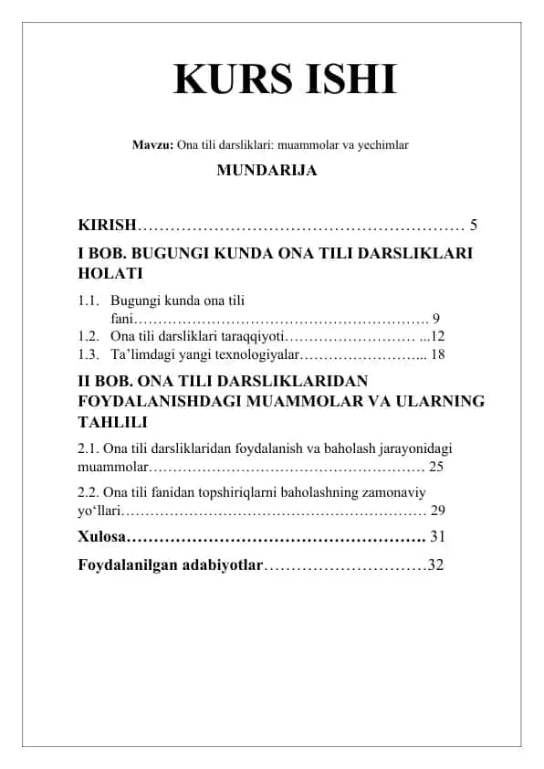 Ona tili darsliklari: muammolar va yechimlar