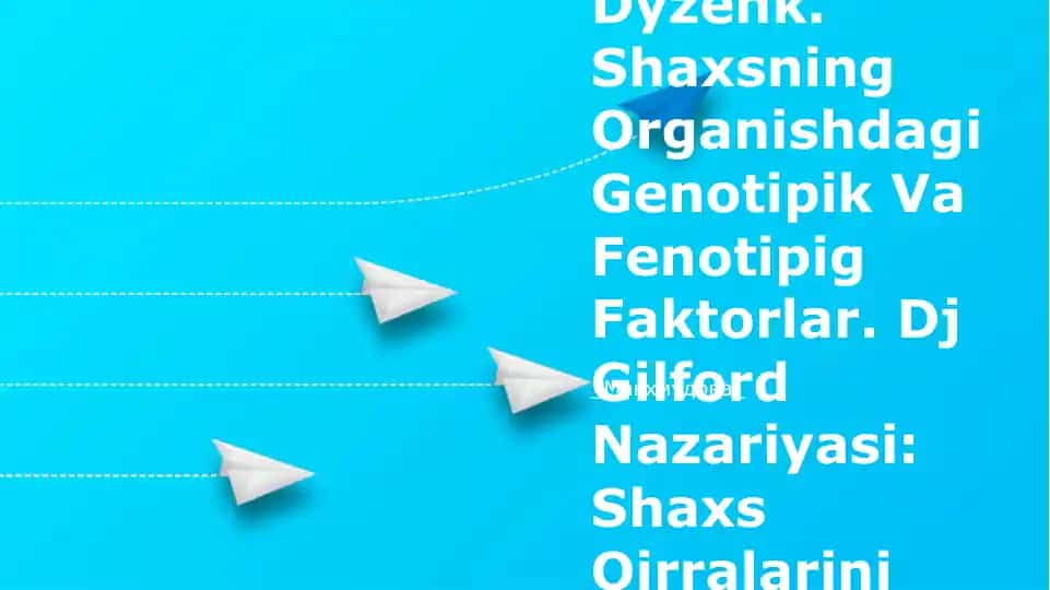 Shaxsni Ierarhik Modeli I Yu Dyzenk