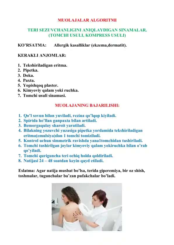 Muolajalar algoritm
