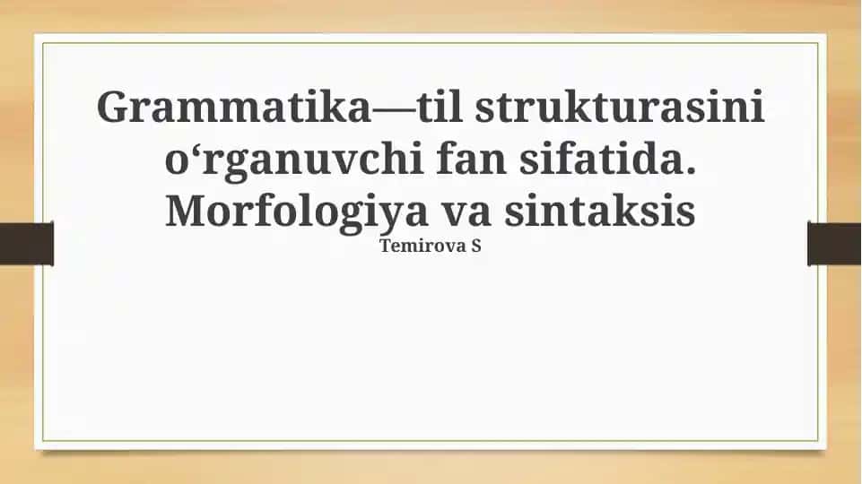 Grammatika