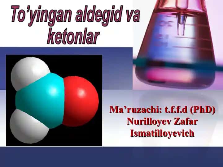 Aldegid va ketonlar