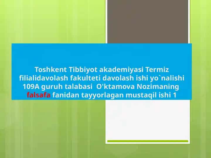 Hozirgi zamon umumbashariy muammolar va ularning oqibatlari