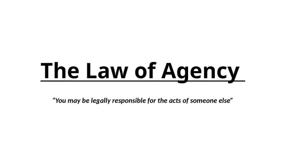 The Law of Agency