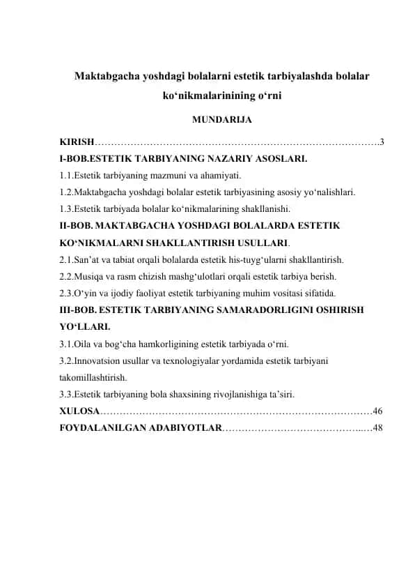 Estetik tarbiya