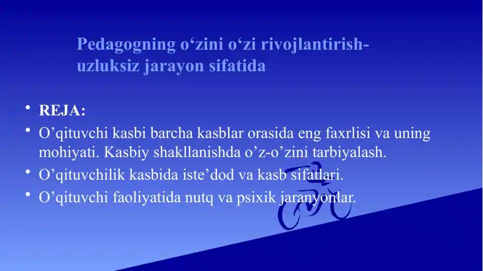 O'qituvchi kasbi