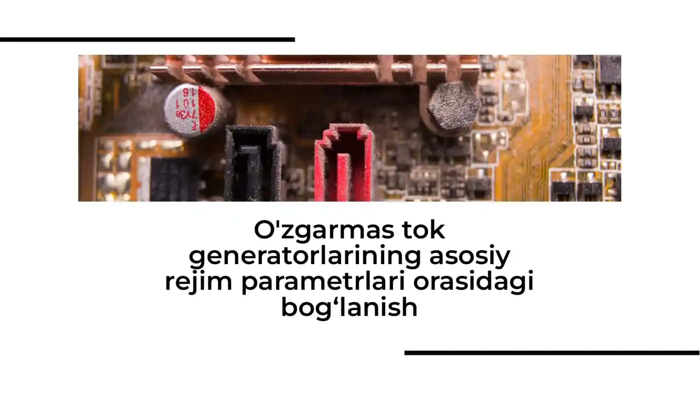 O'zgarmas Tok Generatorlari