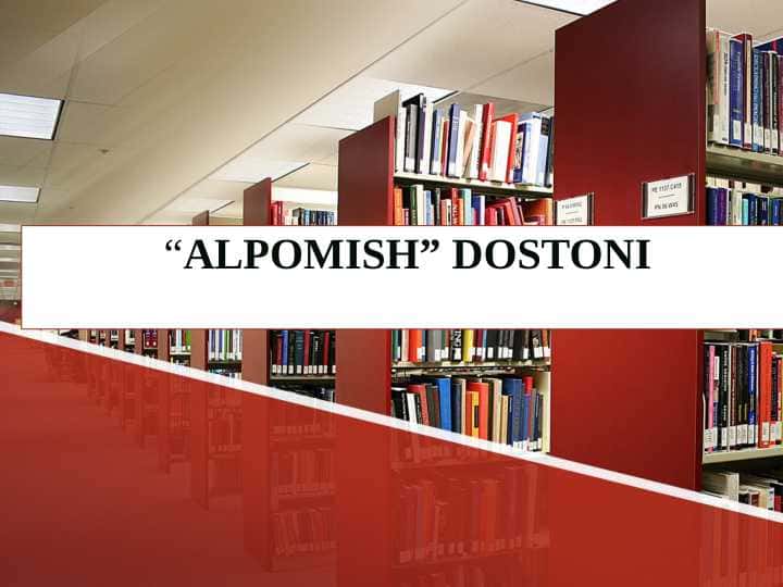 “ALPOMISH” DOSTONI
