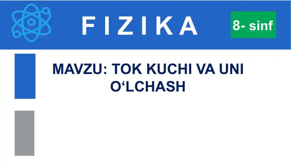 TOK KUCHI VA UNI O‘LCHASH