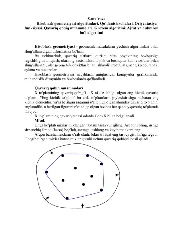 Hisoblash geometriyasi algoritmlari
