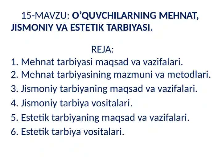 Jismoniy tarbiya