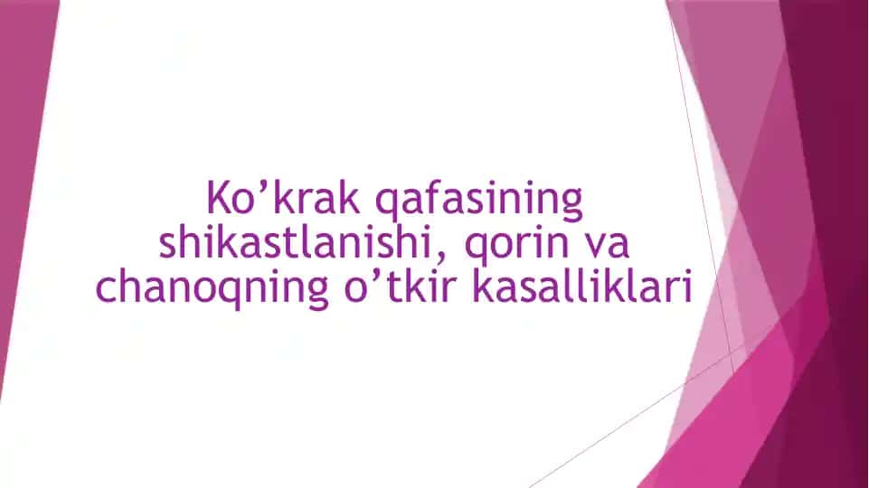 Ko'krak qafasinin shikastlanishi