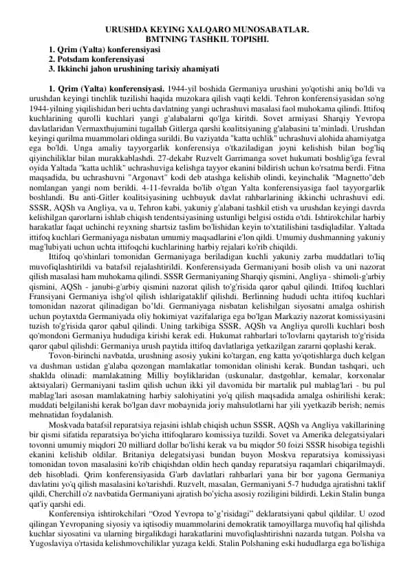 Qrim (Yalta) konferensiyasi