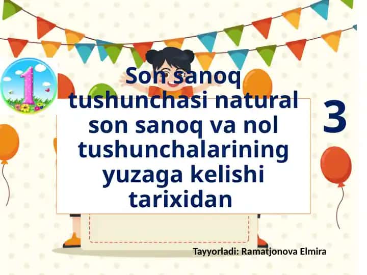 Son sanoq va nol tushunchalarining yuzaga kelishi tarixi