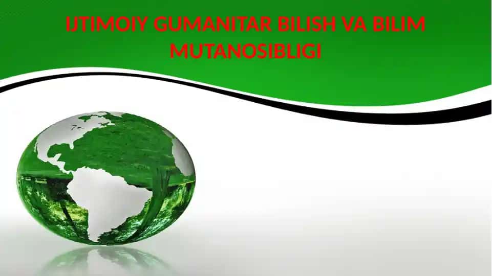 Ijtimoiy gumanitar bilish va bilim mutanosibligi