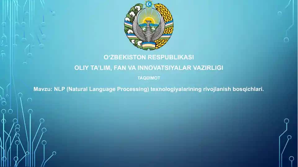 NLP (Natural Language Processing) texnologiyalarining rivojlanish bosqichlari