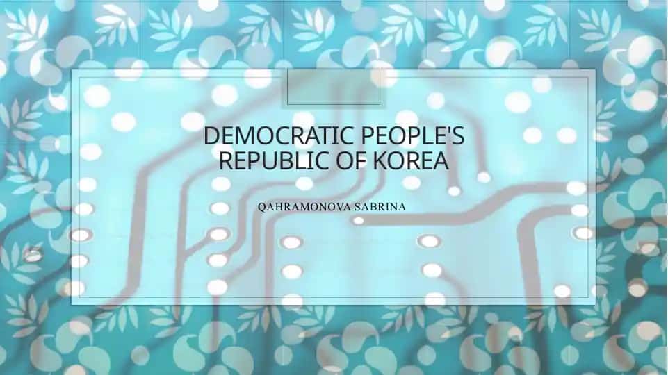 Democratic People's Republic of Korea