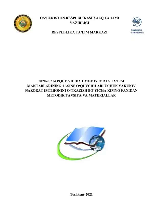 Umumiy o‘rta ta’lim matematika fanidan metodik tavsiya va materiallar