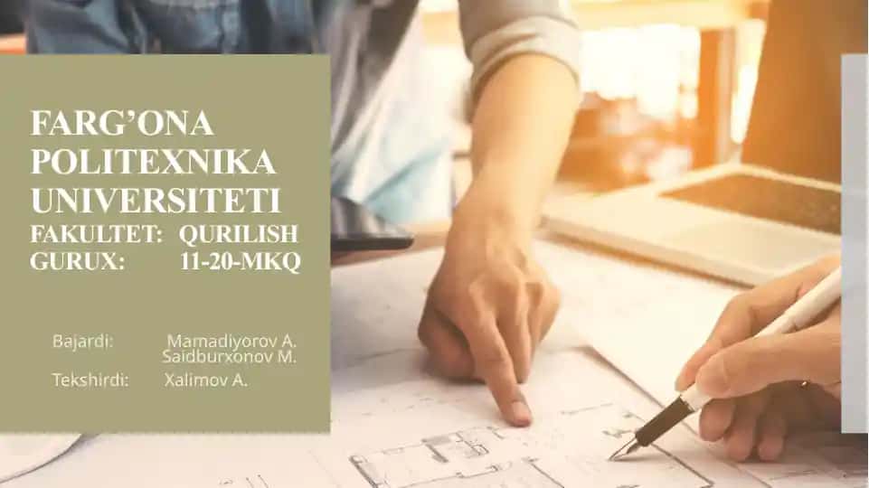 Bino fasadini chizish va rang berish