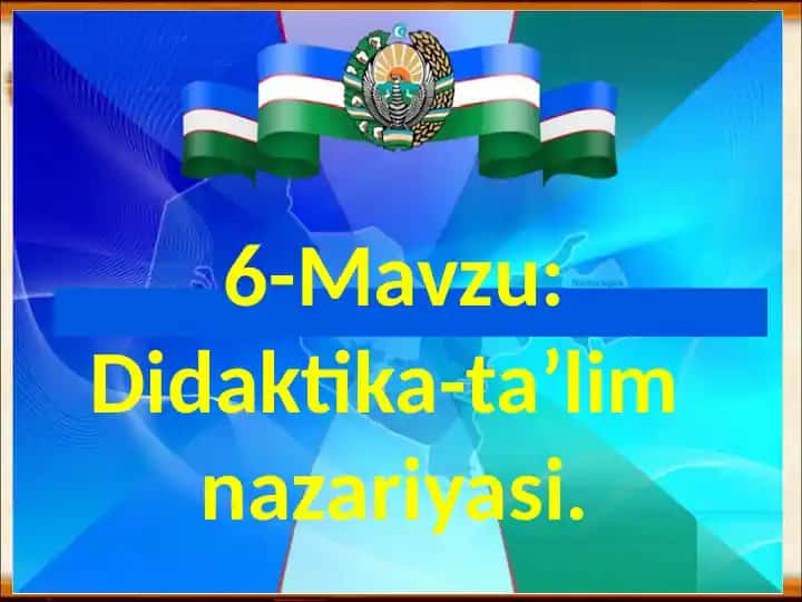 Didaktika-ta'lim nazariyasi