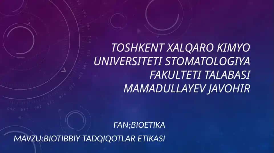 Biotibbiy tadqiqotlar etikasi