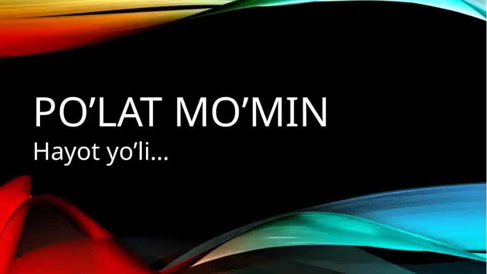 Po'lat Mo'min