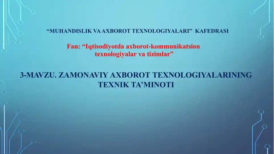 Biznesda qo'llaniladigan kompyuterlar turlari