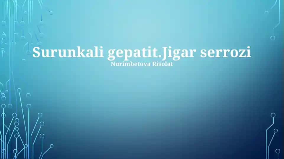 Surunkali Gepatit: Jigar Serrozi