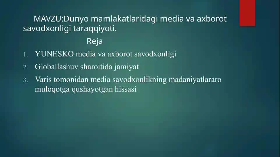 Media savodxonligi