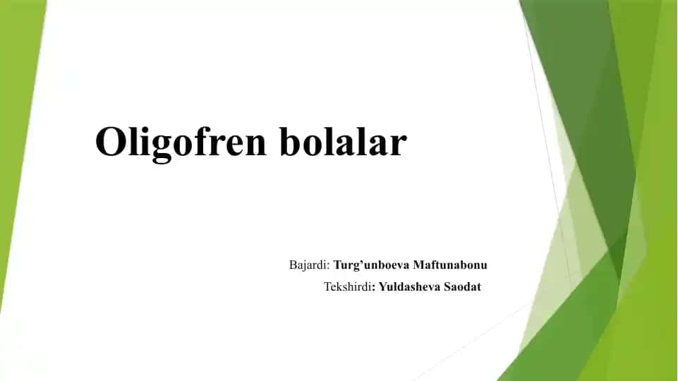 Oligofrenbolalar