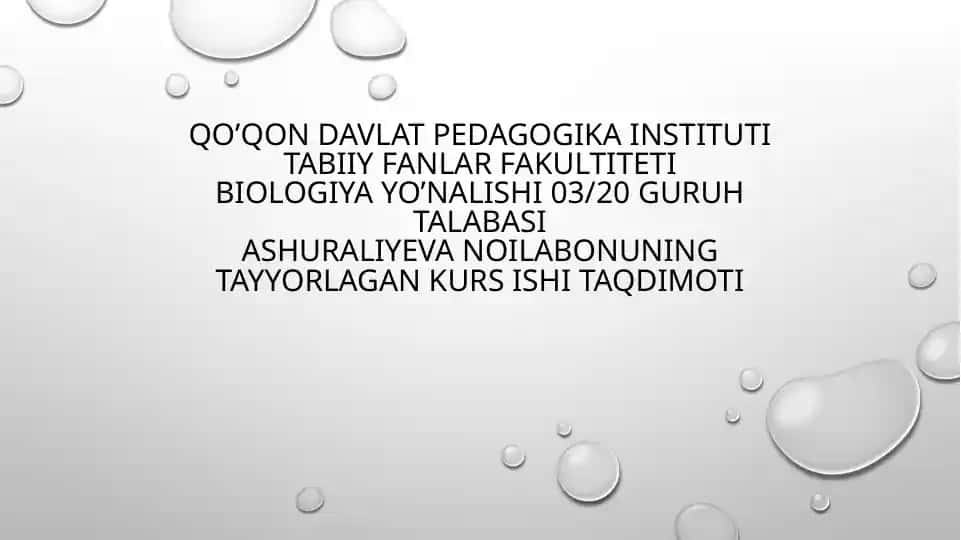 Qishloq xo'jaligi ekinlarining sug'orishni fiziologik asoslari