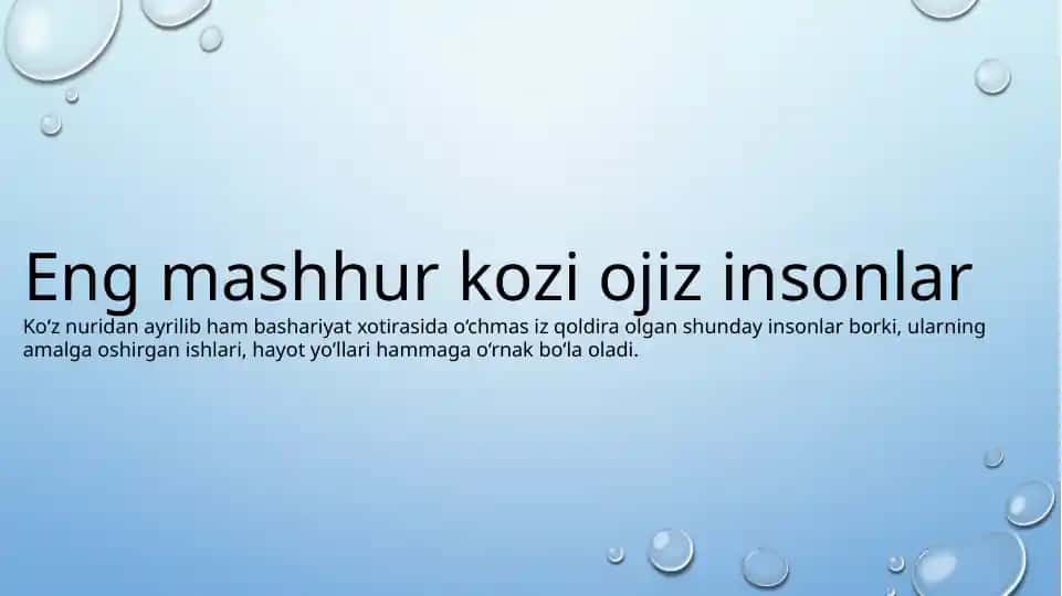 Engmashhur kozioji zinsonlar