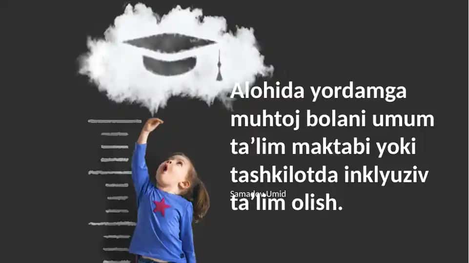 Individual Qo'llab-quvvatlashga Muhtojud Bola