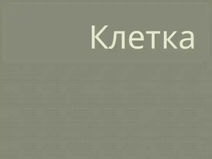 Клетка