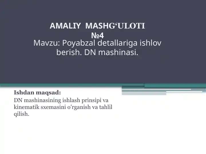 Poyabzal detallariga ishlov berish mashinasi DN.