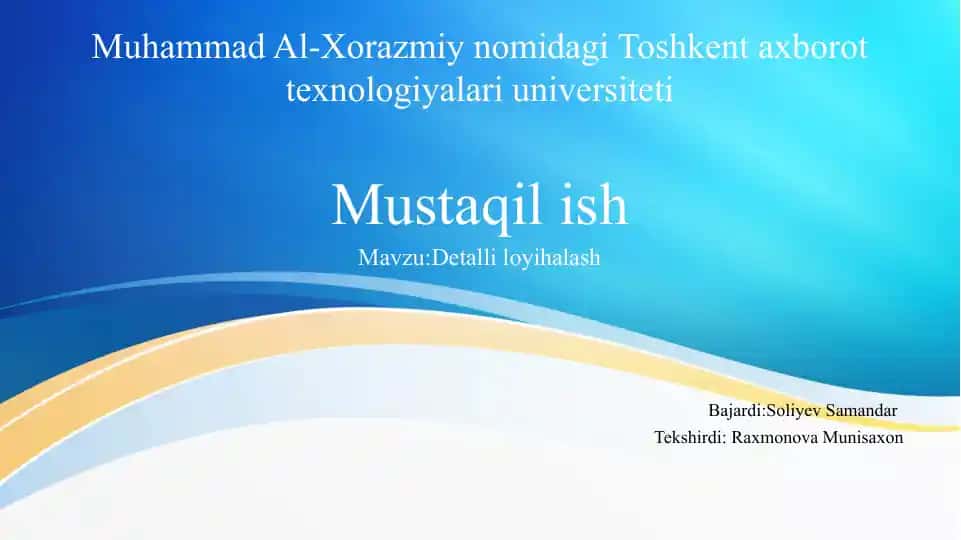 Detalli loyihalash