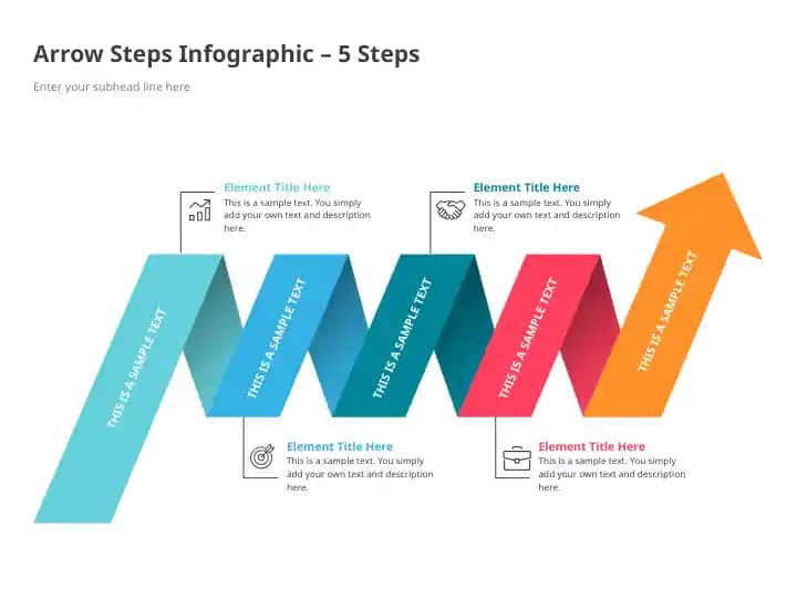 Arrow Steps Infographic