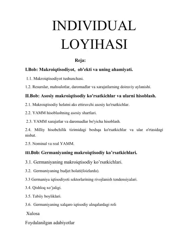 Makroiqtisodiyot
