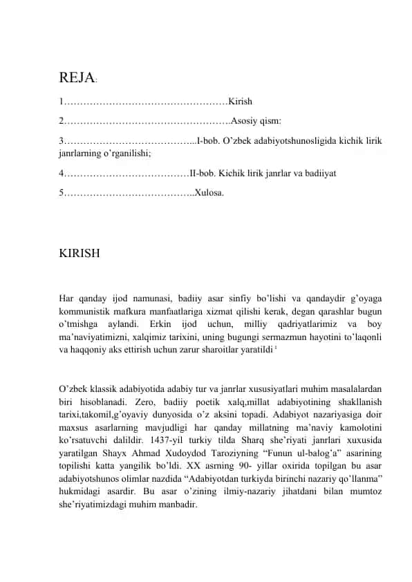 Shayx Ahmad Xudoydod Taroziyning “Funun ul-balog’a”