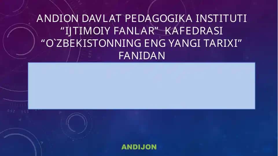 O‘zbekistonning o‘ziga xos istiqlol va taraqqiyot yo‘li.