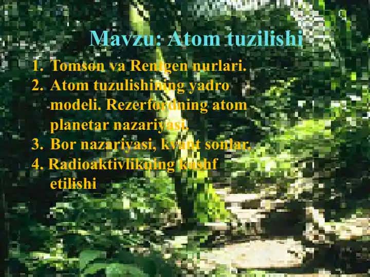 Atomtuzilishi
