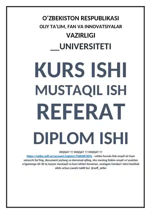 Fakultativ kurslar uchun chizmachilik darslari dasturi
