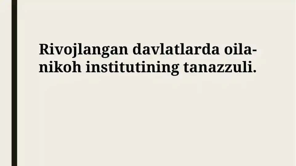 Oilaviy barqarorlikning belgilari