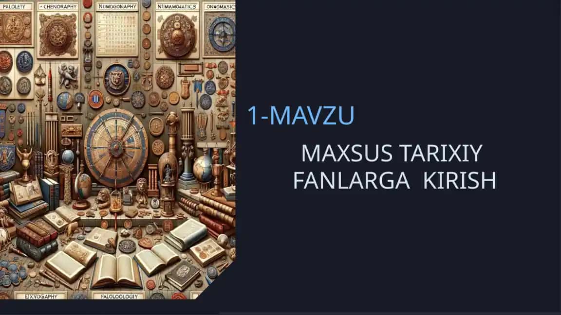 Maxsus tarixiy fanlar
