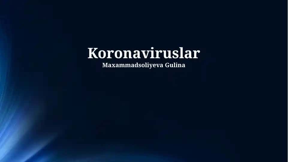 Koronaviruslar