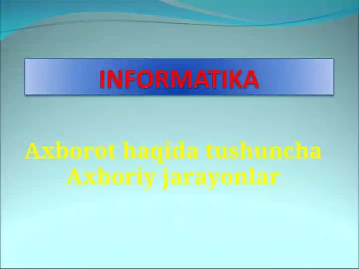 INFORMAATIKA